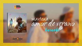 Marlena - Amor de Verano (Karaoke / Instrumental) [Benidorm Fest 2024] | HQ 4K