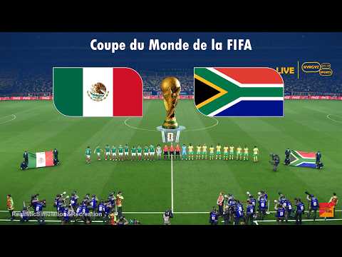 MEXIQUE vs AFRIQUE DU SUD | Coupe du Monde de la FIFA 2026 | Simulation complète du match PES 2021