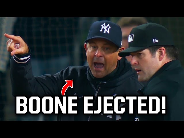 Aaron Boone tells the ump his call is bull___ and gets ejected, a breakdown