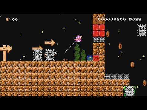 Thwompy Dodging 3: Swamp Run by Mr Marr - Super Mario Maker 2 - No Commentary 1bx