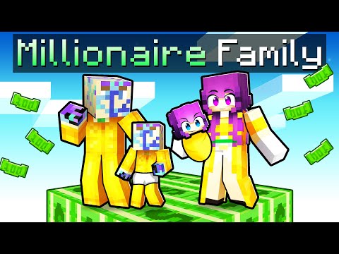 Insane Minecraft Mansion with MILLIONAIRE Family!