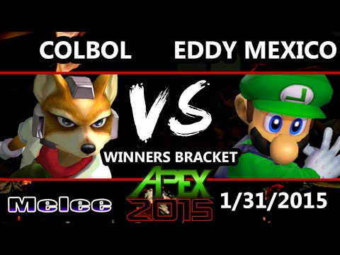 Apex 2015 - Colbol (Fox) Vs. Eddy Mexico (Luigi) - Losers Round 2 - SSBM