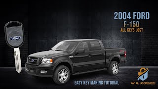 Lost All Keys for 2004 Ford F150? Watch How to Create a New Key from Scratch!