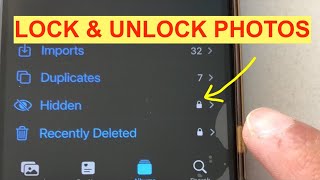 How to Lock ( and Unlock) Hidden Photos Album on iPhone iOS 16