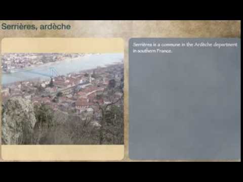 Serrières, Ardèche