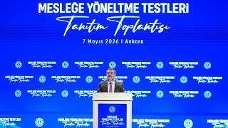 Millî Eğitim Bakanı Yusuf Tekin’in “Mesleğe Yöneltme Testleri” Tanıtım