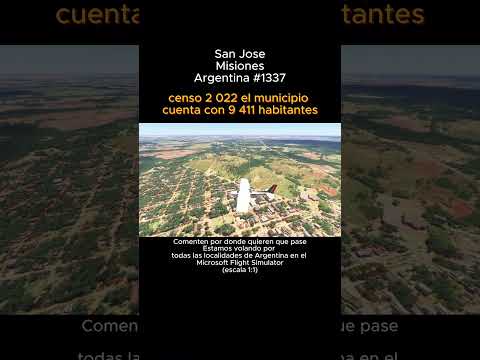 San Jose, Misiones desde el Microsoft Flight Simulator #sanjose #misiones #msfs #argentina