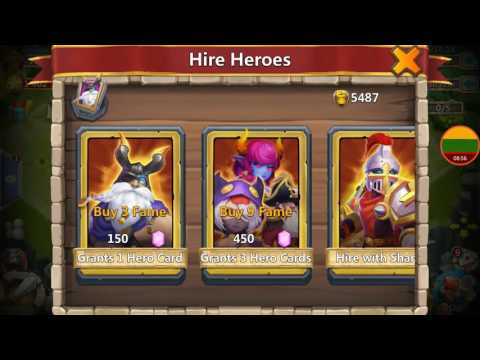 AMAZING DOUBLE LEGEND Luck Rolling 23k Gems for Grimfiend Heroes Talents Castle Clash Lithuania