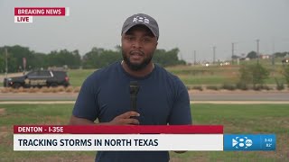 Storm clouds forming in Denton | Weather Impact Alert - Tornado Watch