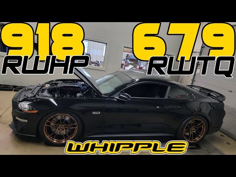 2018 Mustang GT 900+ RWHP Manual Transmission (Whipple Supercharger E85) Dyno at Brenspeed