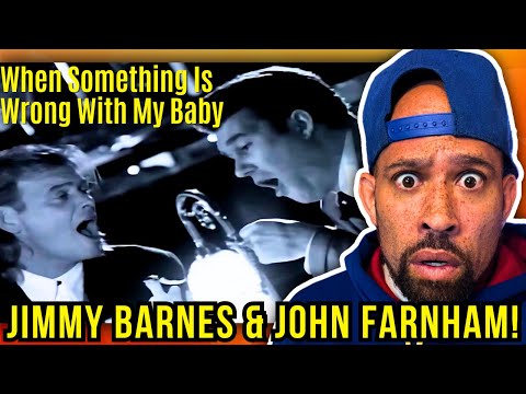 FIRST time HEARING Jimmy Barnes & John Farnham - When Something Is Wrong With My Baby! WTF is this..