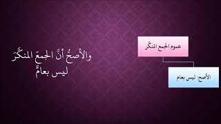 صورة الدرس 153   الجمع المنكر ليس بعام