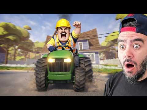 WILSON TRAKTÖR SÜRÜYOR ÇOK HIZLI OLDU - HELLO NEIGHBOR MODS