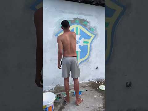 Moradores de Várzea (RN) transformam rua em um grande mural para a Copa do Mundo