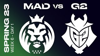 LEC Spring Split 2023 - Playoffs D2  - MAD vs G2 - BO5