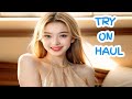 4K Transparent Try On Haul Get Ready With ANGEL 2024