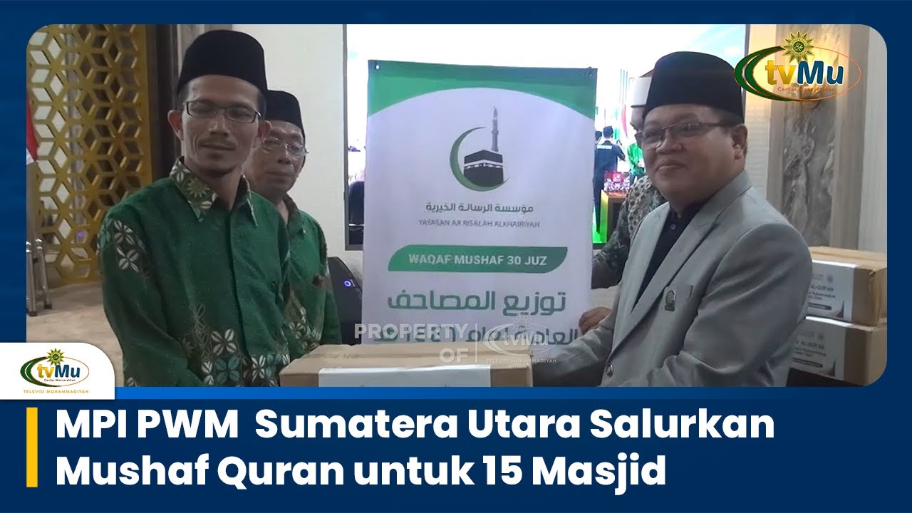 MPI PWM Sumatera Utara Bagikan Mushaf Al-Quran untuk 15 Masjid
