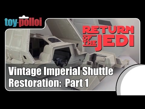 Vintage Star Wars Imperial Shuttle restoration - part 1/2 - Toy Polloi