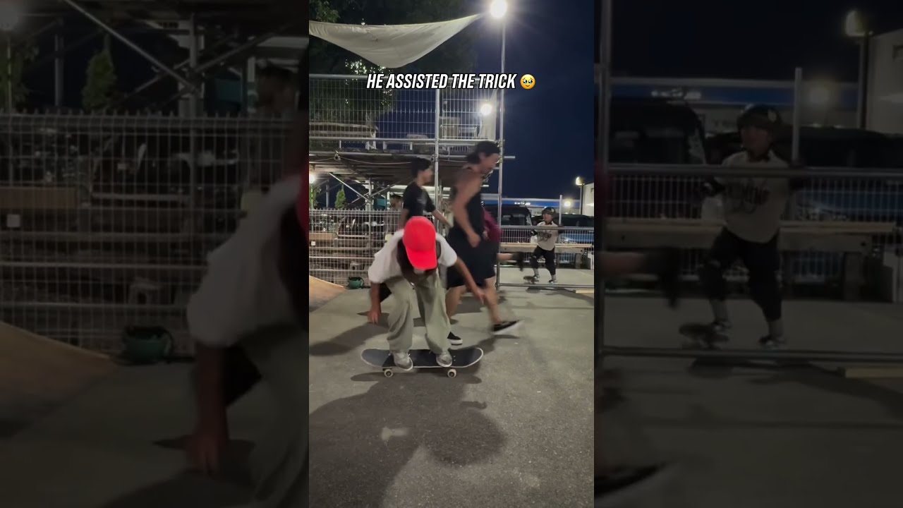 Video thumbnail for This act of kindness from a stranger made the kid's day. 🥹 📹 IG:  coa_roi_sk8 #Olympics