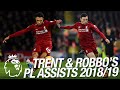All of Trent Alexander-Arnold and Andy Robertson's 23 Premier League assists in 2018/19
