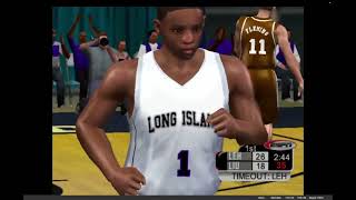 ESPN College Hoops 2K5 Long Island Blackbirds Rebuild Game 1 vs  Lehigh