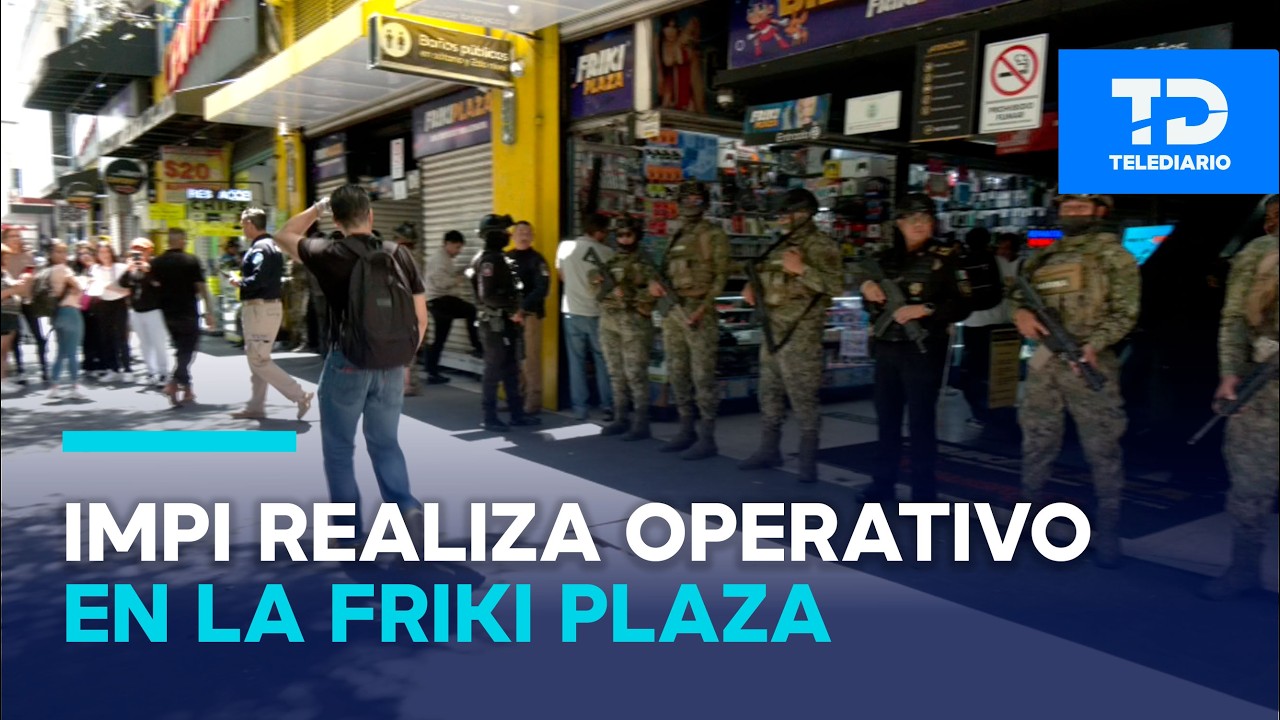 IMPI despliega operativo contra la piratería en popular plaza del Centro Histórico