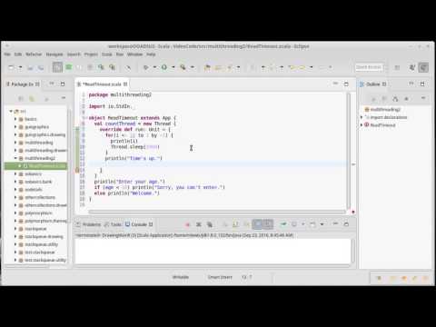 Java Threads Using Scala