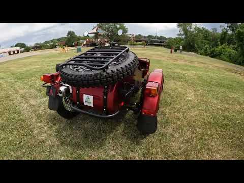 Ural Sidecar Motorcycle — Garnet Red