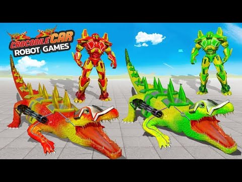 Crocodile Robot Car Transforming Mega Robot Game Android Game