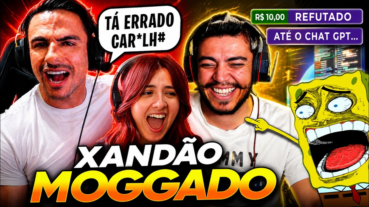 SUPER XANDÃO FOI MOGGADO PELO CHAT GPT e DEU UMA DAS MAIORES TRETAS DA LIVE KKKKKKKKKKKKK | REACT