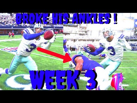 MEGATRON BROKE HIS ANKLES AND PUT HIM OUT FOR THE SEASON ! Madden 19 Career Mode WR S2 Ep 3
