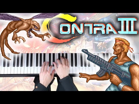 🎵 Contra III – Stage 3: Battle Runner | 🎹 Piano cover (with Sheet Music & MIDI)