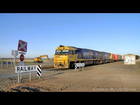 4MA5 Pacific National Container Train With NR Class Diesel Locomotives (9/10/2024) - PoathTV
