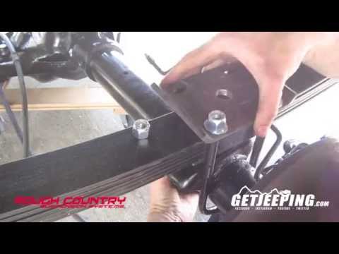 Rough Country 4.5' rear leaf springs for 1984-2001 Jeep Cherokee XJ - GetJeeping