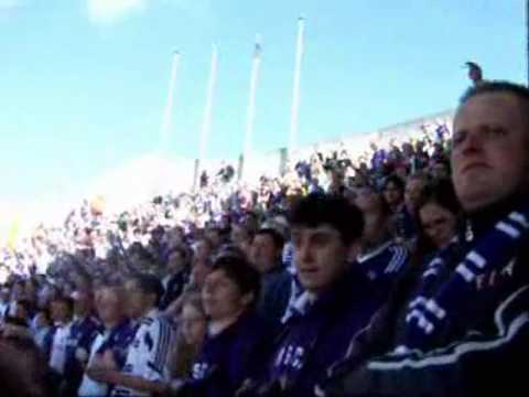 Mauves Army having a party ! (RSC Anderlecht fans)