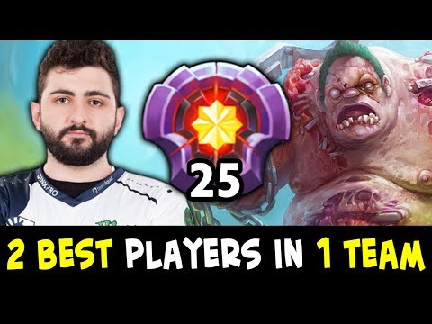 BEST Earthshaker with BEST 25 lvl Pudge — GH and Qupe in one team