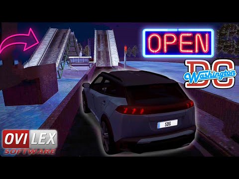 Driving School Sim : Crossing The Bridge Washington DC | Peugeot 2008 NIGHT Free Roam Gameplay