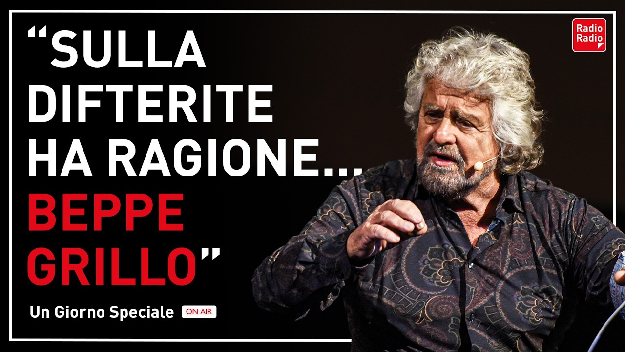 IL DISCORSO DI BEPPE GRILLO SULLA DIFTERITE NEGLI ANNI 90 CHE SUONA COME UNA PROFEZIA