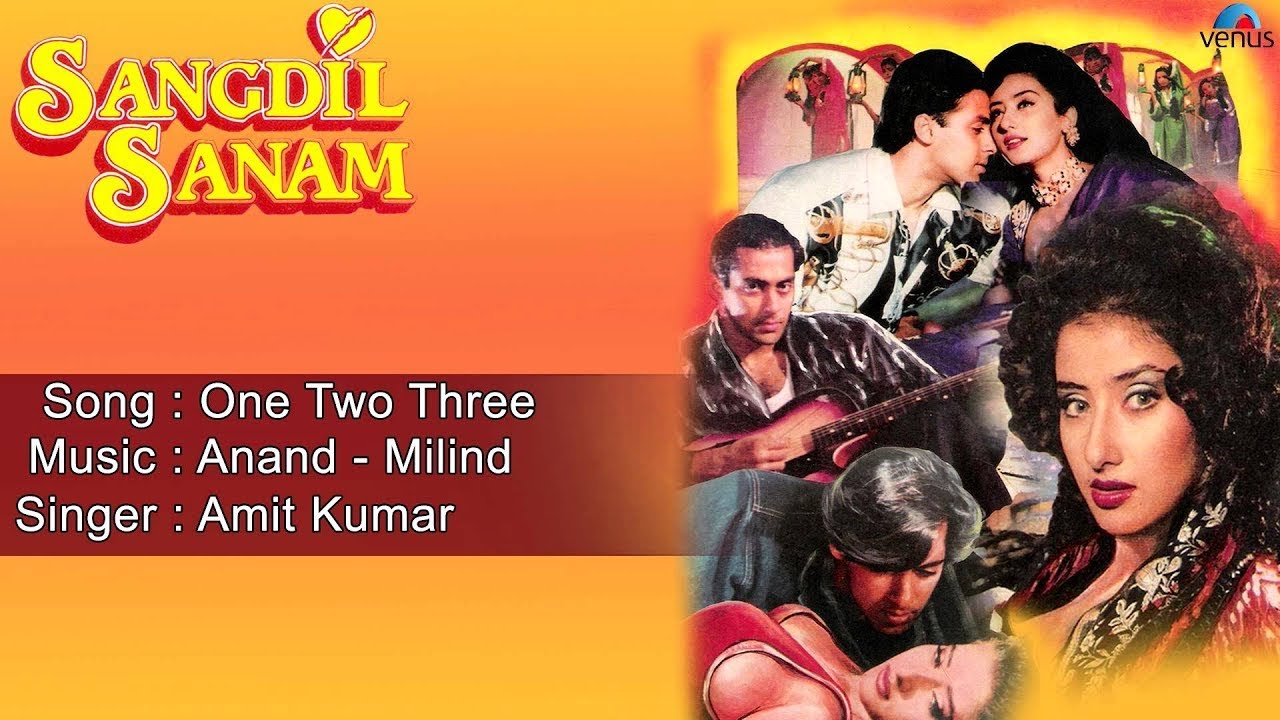 One Two Three Lyrics | Sangdil Sanam | Salman Khan, Manisha Koirala | Amit Kumar | Anand Shrivastav, Milind Shrivastav