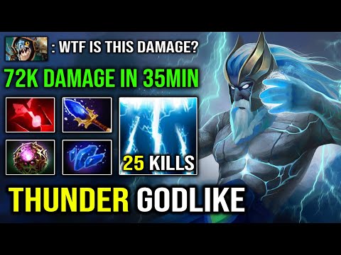 THUNDER Magic God Brutal Pro Zeus Deal 72K Damage in 35Min with Scepter + Octarine Dota 2
