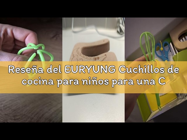 Vídeo relacionado con Cuchillos de cocina para niños para una Cocinando real - 17 piezas Cuchillos Montessori Niños para cortar y cocinar frutas o verduras | utensilios cocina montessori, Cuchillo Aprendizaje Niños 2 años