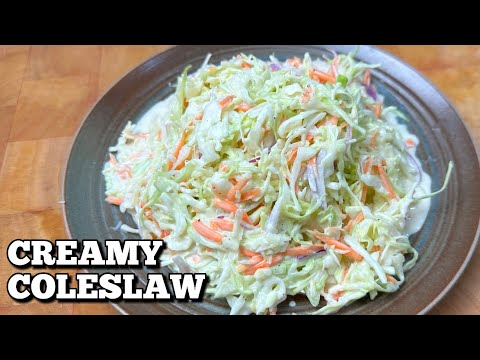 CREAMY COLESLAW | HUNGRY MOM COOKING