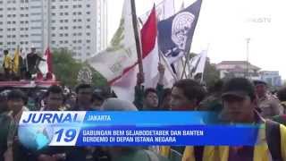 [Liputan] Gabungan BEM Se-Jabodetabek dan Banten Berdemo di Depan Istana Negara