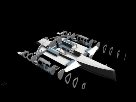 15 Metre Performance Trimaran Interior | Schionning Designs