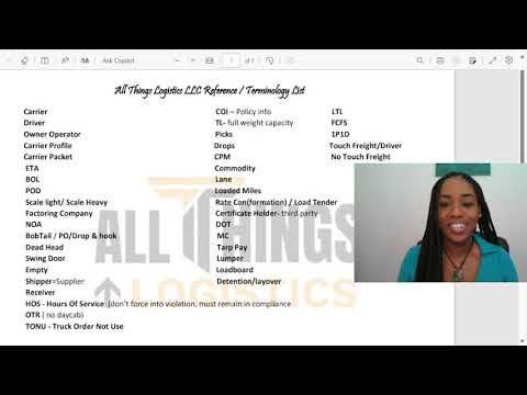 Terminology EVERY Freight Dispatcher MUST Know!! 2025