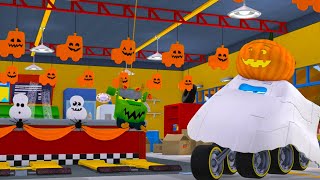 Haunted Halloween | Car Cartoons for Kids | The Adventures of Chuck & Friends