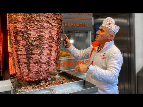 It's Crazy! - The Most Famous Doner Kebab in Turkey! - Istanbul's Incredible Street Food