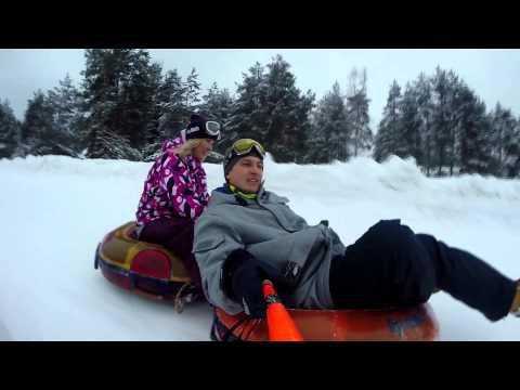 Видео: Видео горнолыжного курорта Пухтолова гора в Ленинградская область