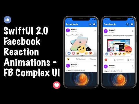 SwiftUI Facebook Reaction Animations - Composing FB Complex UI - SwiftUI 2.0 Tutorials
