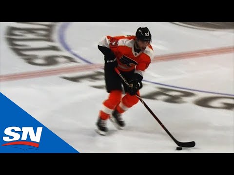 Flyers’ Shayne Gostisbehere Makes Great Defensive Play, Sets Up JVR For Goal
